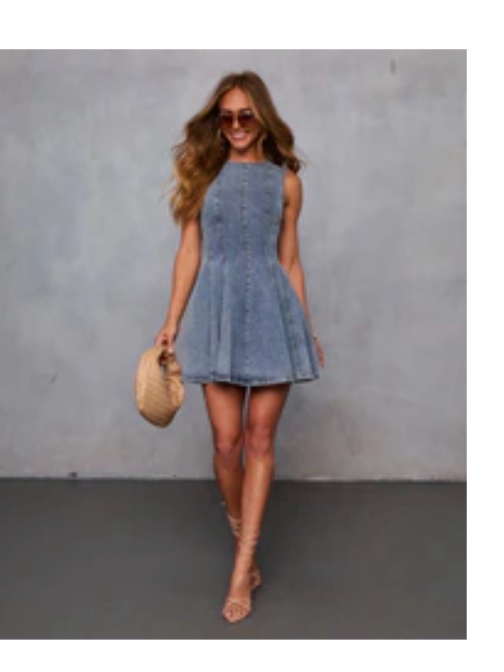 Vici Lenah Denim Mini Dress